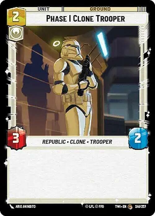 Phase I Clone Trooper Card Front