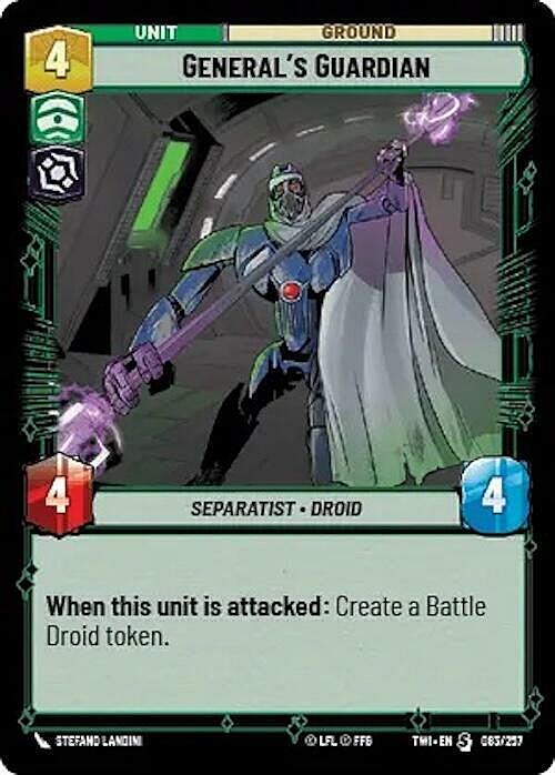 Guardiano del Generale Card Front