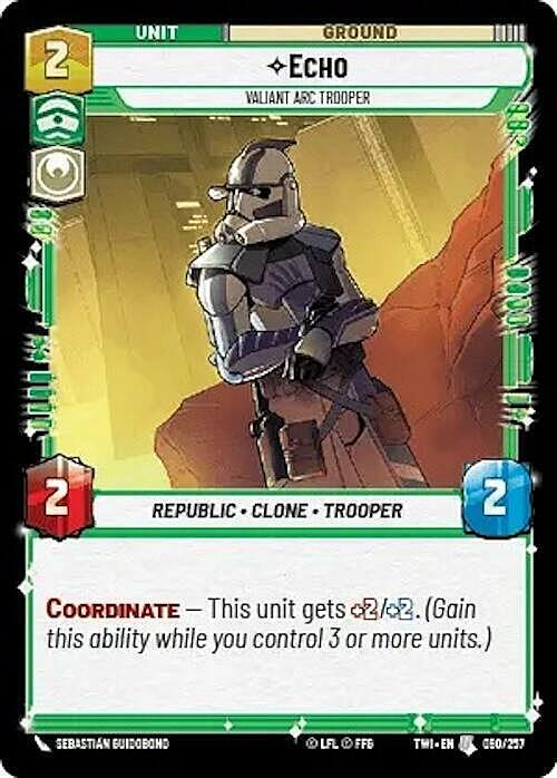 Echo - Valiant Arc Trooper Card Front