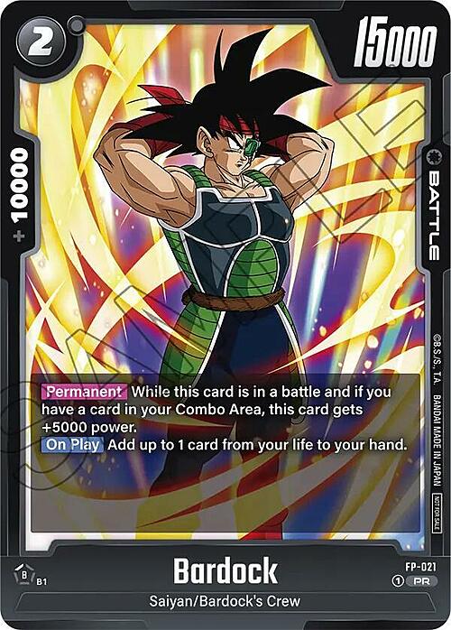 Bardock Card Front