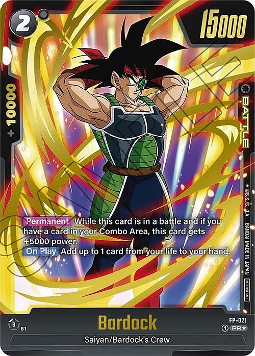 Bardock Card Front
