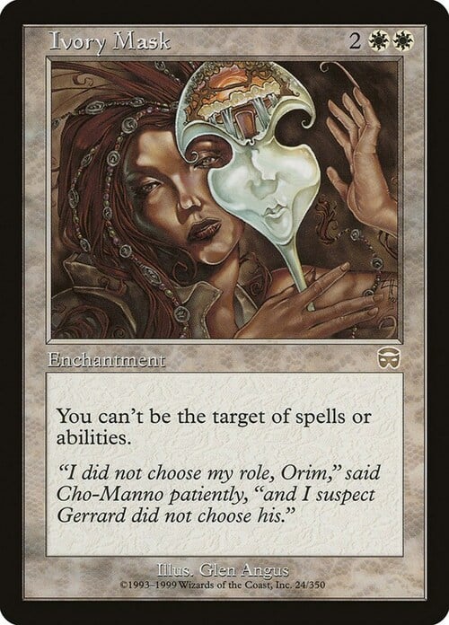 Ivory Mask Card Front