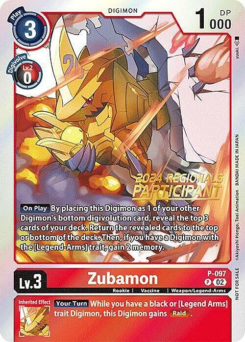 Zubamon Card Front