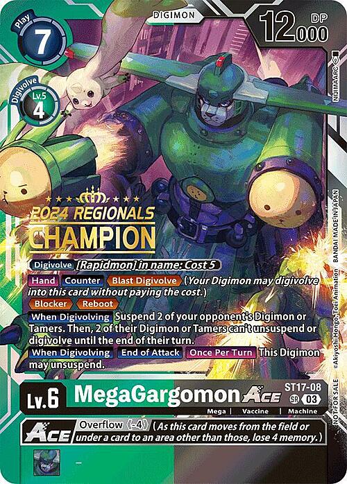 MegaGargomon Ace Card Front