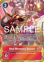 Red Memory Boost! · Premium Card Collection - Memory Boost! Set P-035