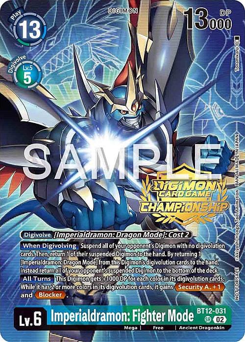 Imperialdramon: Fighter Mode Card Front