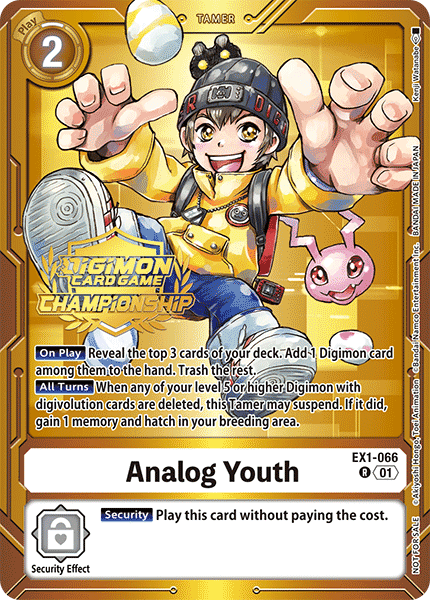 Analog Youth Card Front