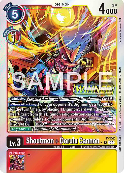 Shoutmon + Dorulu Cannon Card Front