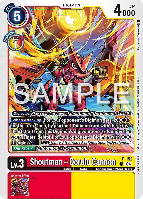 Shoutmon + Dorulu Cannon Card Front