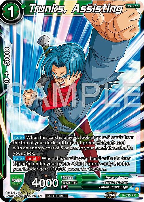 Trunks, Assisting Card Front