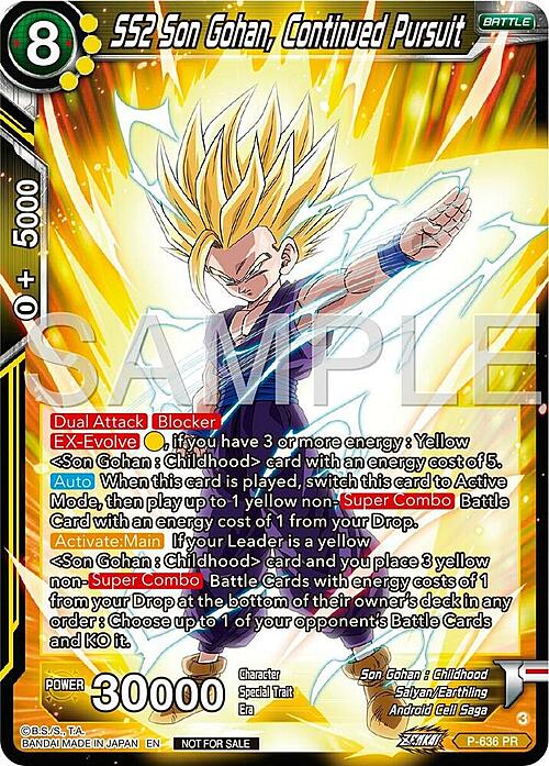 SS2 Son Gohan, Continued Pursuit Card Front