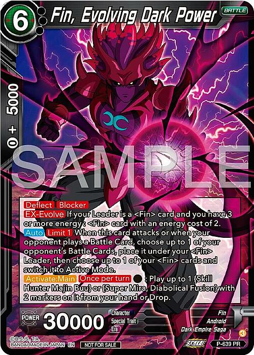Fin, Evolving Dark Power Card Front