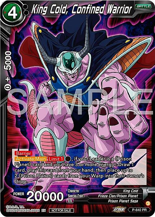 King Cold, Confined Warrior Card Front