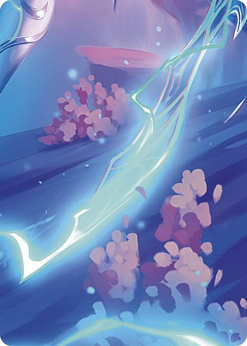 "Aurora, Shooting Star" Macro Puzzle Card Card Front