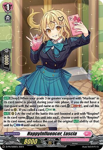 Happyinfluencer, Luscia Card Front