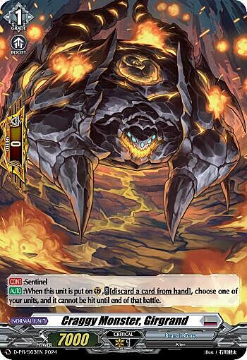 Craggy Beast, Girgrand [D Format] Card Front