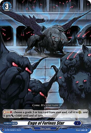 Cage of Furious Star Card Front