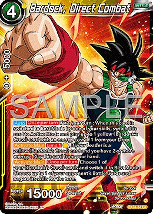 Bardock, Direct Combat Card Front