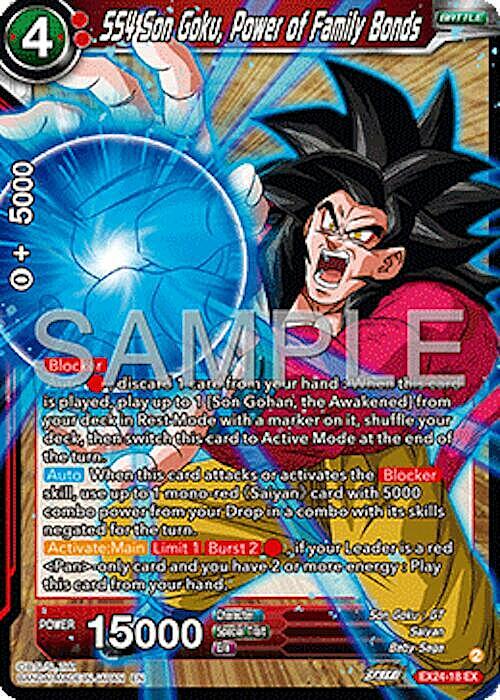 SS4 Son Goku, Power of Family Bonds Card Front