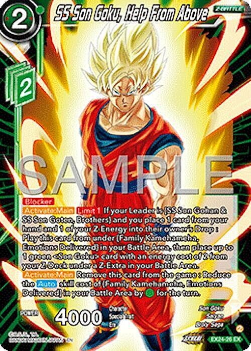 SS Son Goku, Help From Above Card Front