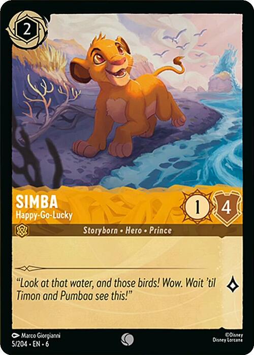 Simba - Happy-Go-Lucky Card Front