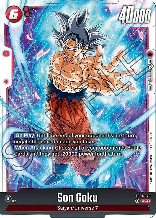 Son Goku Card Front