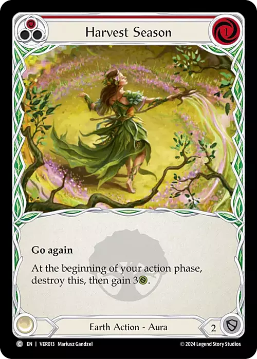 Harvest Season - Red Card Front