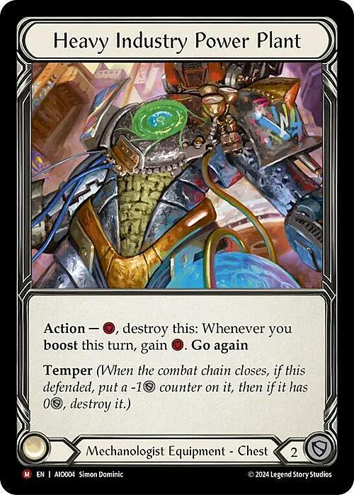 Heavy Industry Power Plant Card Front