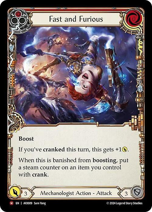 Fast and Furious Card Front