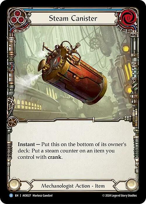 Steam Canister Card Front