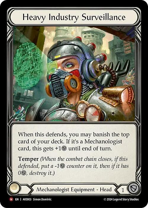 Heavy Industry Surveillance Card Front