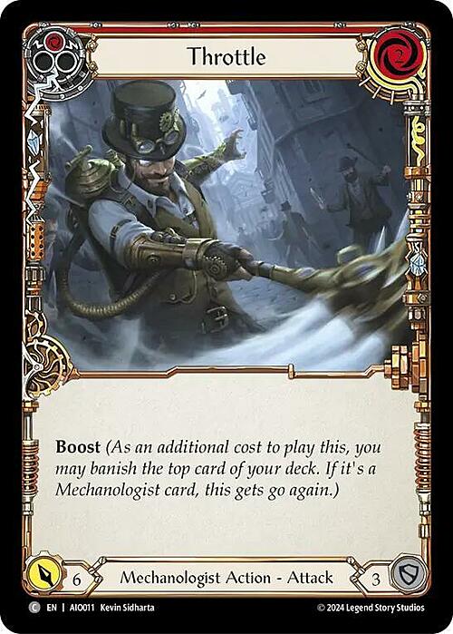 Throttle - Red Card Front