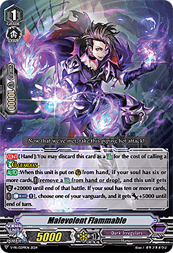 Malevolent Flammable Card Front