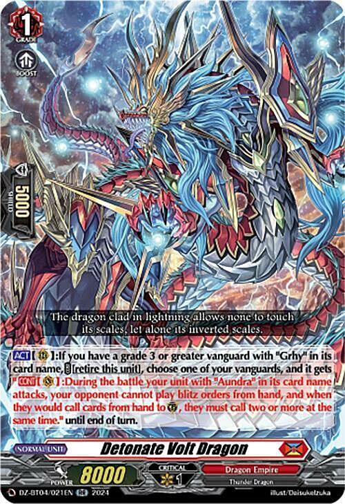 Detonate Volt Dragon Card Front