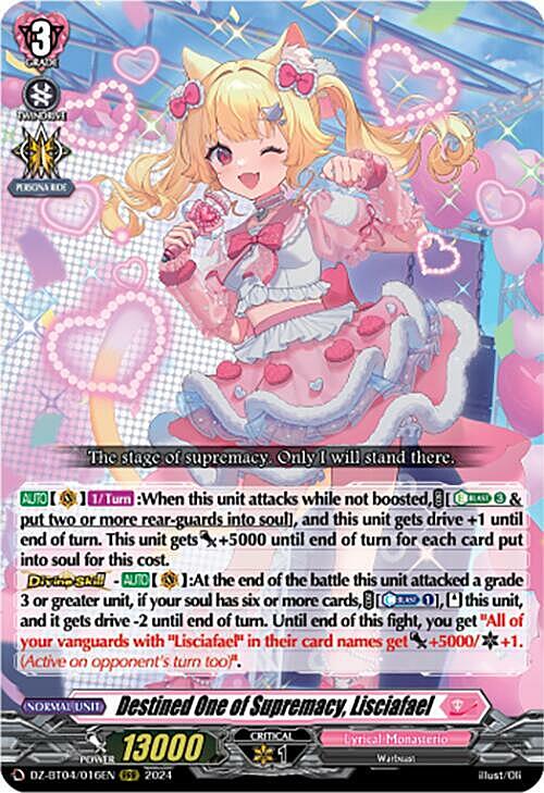 Destined One of Supremacy, Lisciafael Card Front