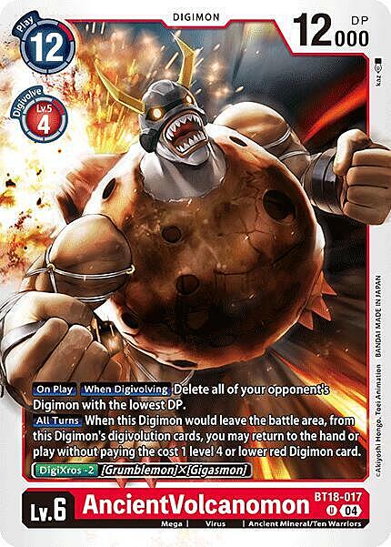 AncientVolcanomon Card Front