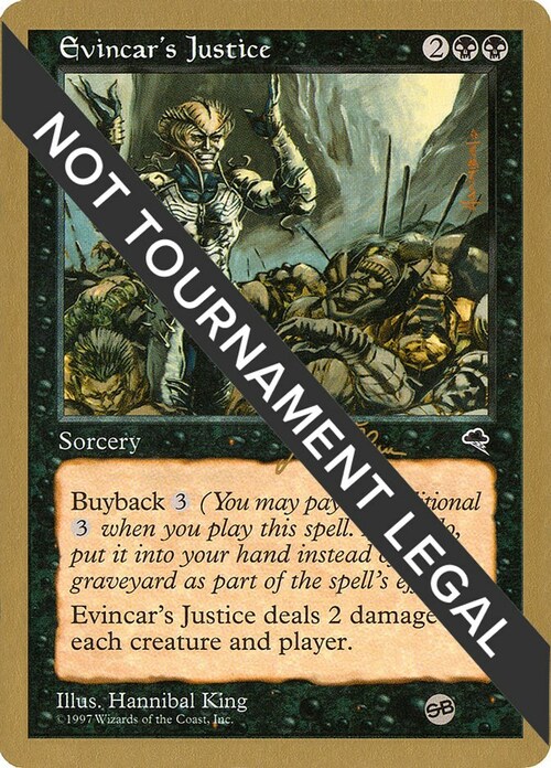 Evincar's Justice Card Front