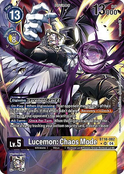 Lucemon: Chaos Mode Card Front