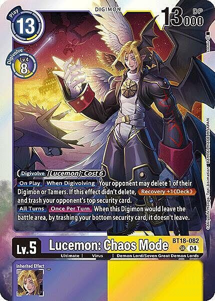 Lucemon: Chaos Mode Card Front