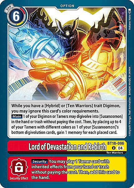 Lord of Devastation and Rebirth Card Front