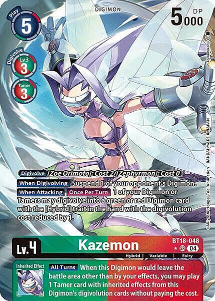 Kazemon Card Front