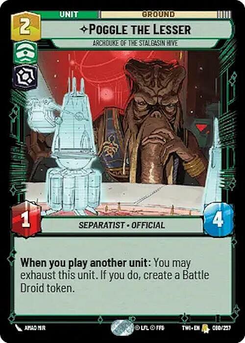 Poggle the Lesser - Archduke of the Stalgasin Hive Card Front