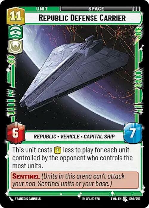 Republic Defense Carrier Card Front