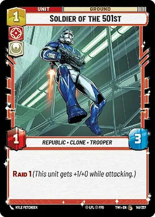 Soldier of the 501st Card Front