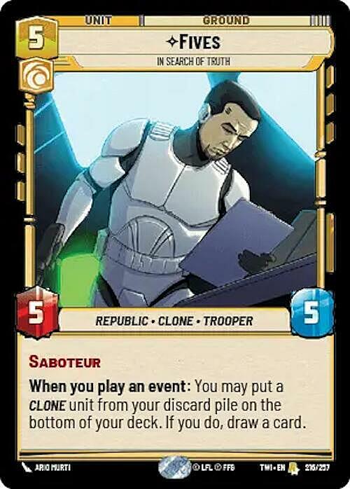 Fives - In Search of Truth Card Front