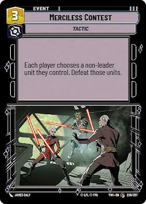 Merciless Contest Card Front