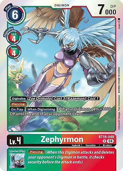 Zephyrmon Card Front