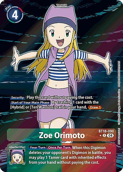 Zoe Orimoto Card Front