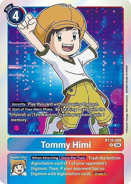 Tommy Himi Card Front