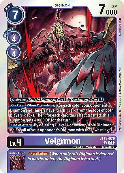 Velgrmon Card Front